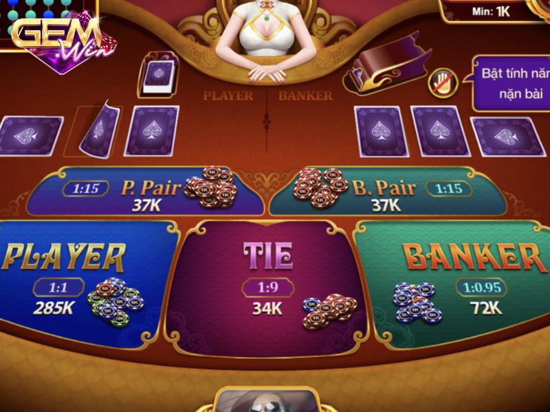 Quy định tính điểm ở bài Baccarat